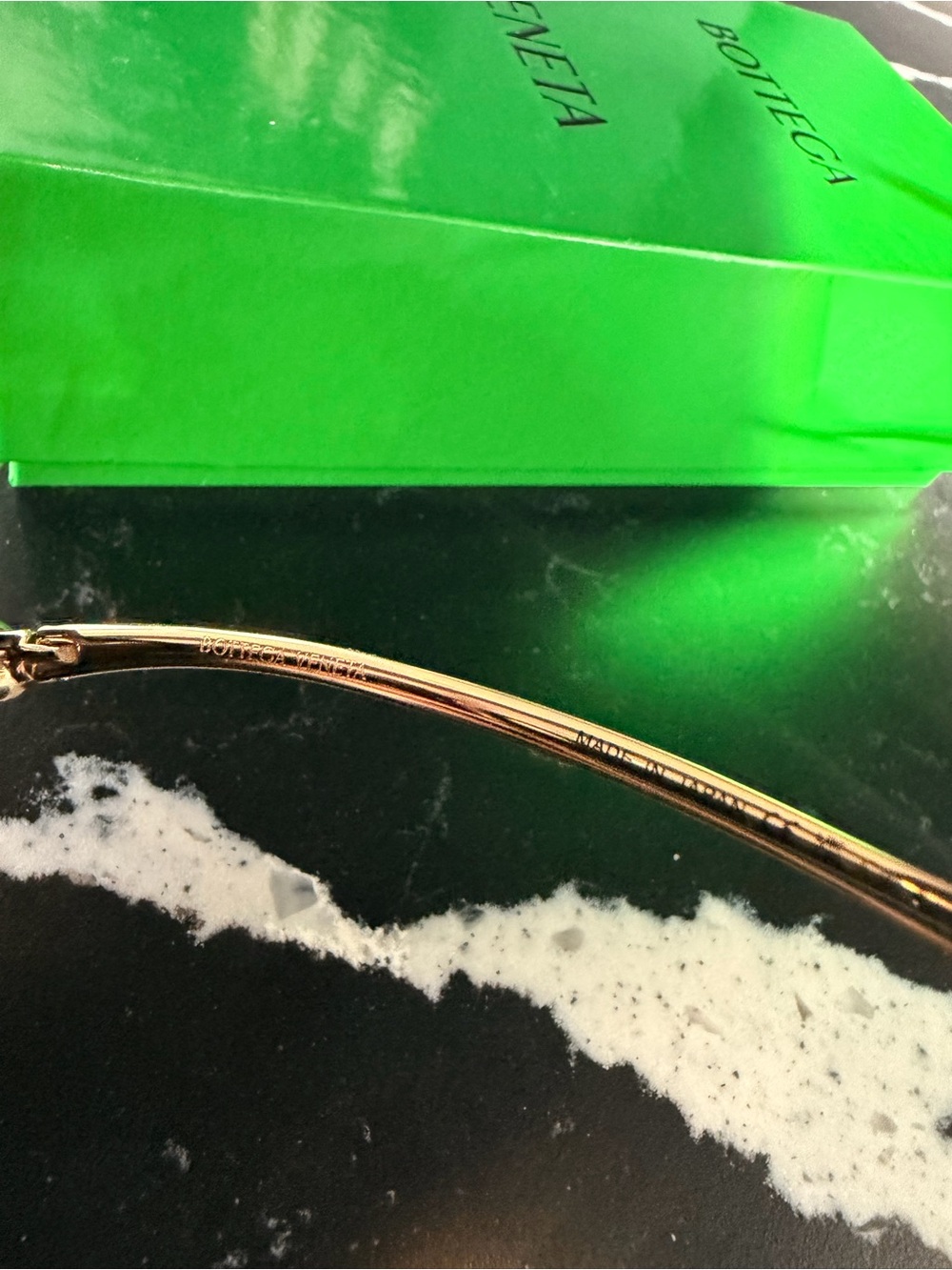 Black Women's Sunglasses with Gold Accent - Designer Style - Picture 10 of 11